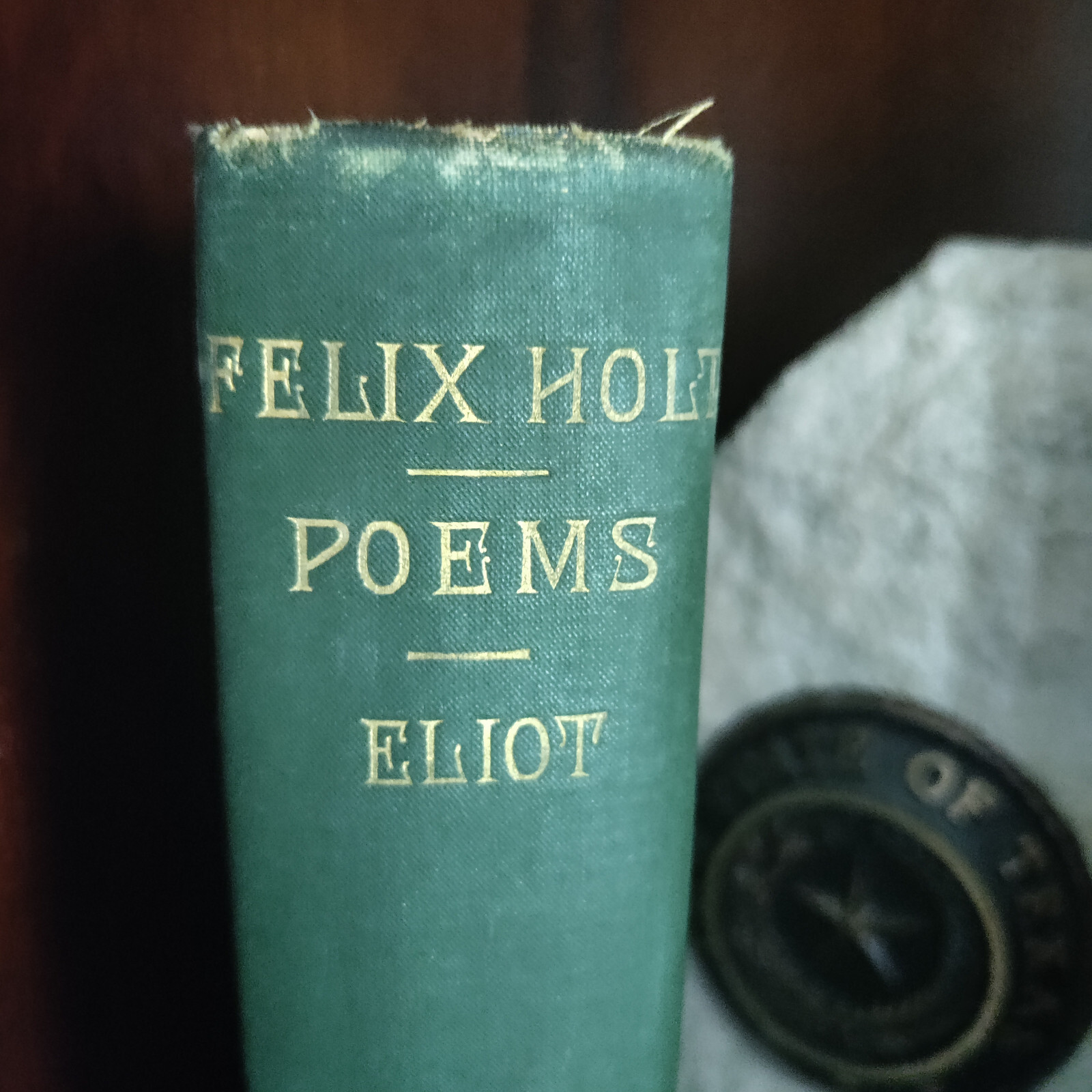 ANTQ_Felix Holt_George Eliot_Complete in One Vol_1885_John Alden publ_Very Good
