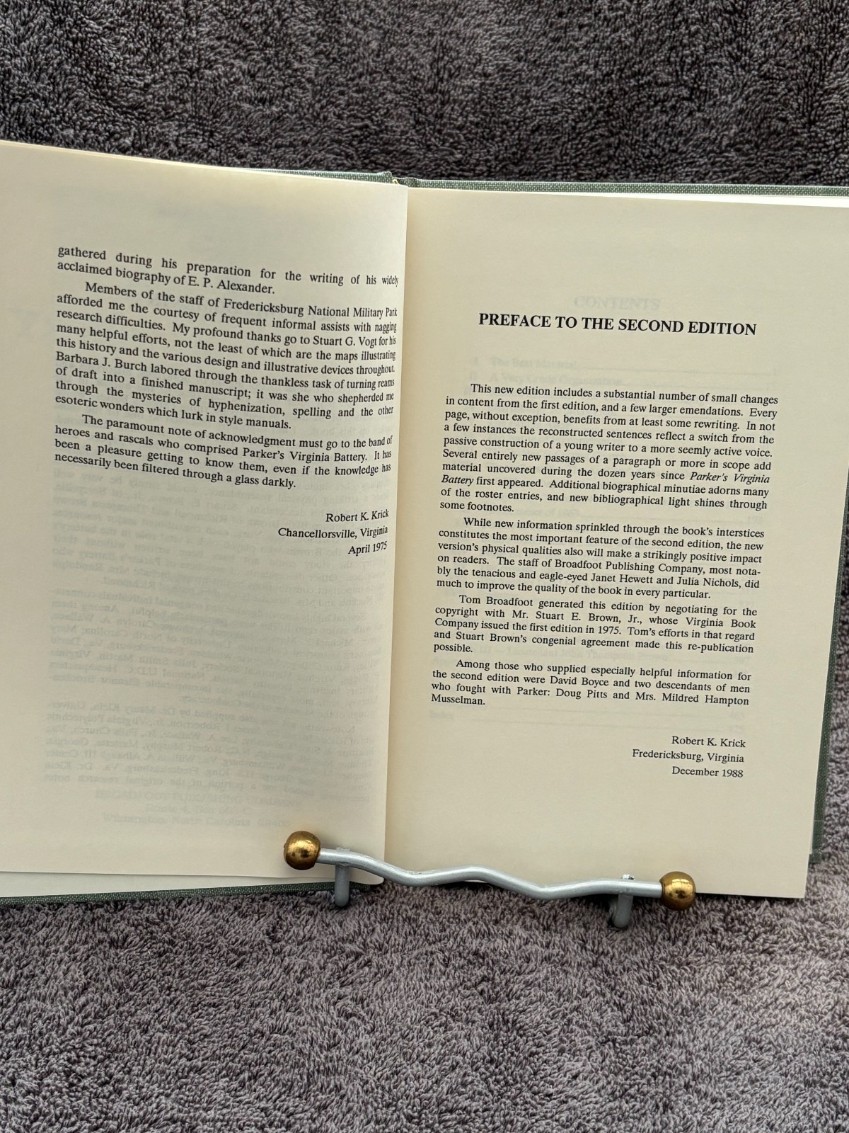 Parker’s Virgina Battery-Robert K. Krick, 1989 2nd Edition