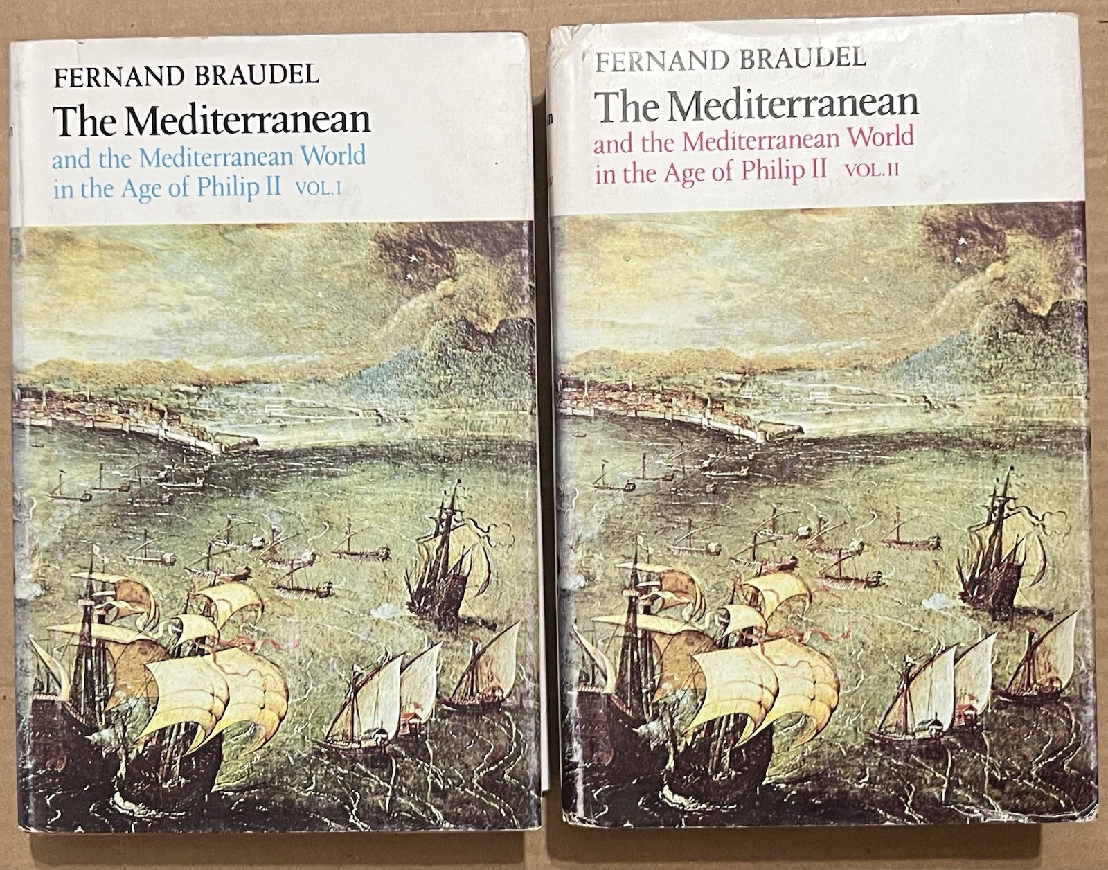 THE MEDITERRANEAN World Age of Philip II Volume 1 and 2 Book Set Fernand Braudel