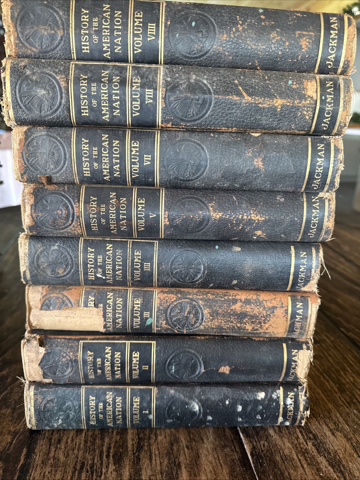 8Antique History of the American Nation By William J . Jackman -Edition De Luxe