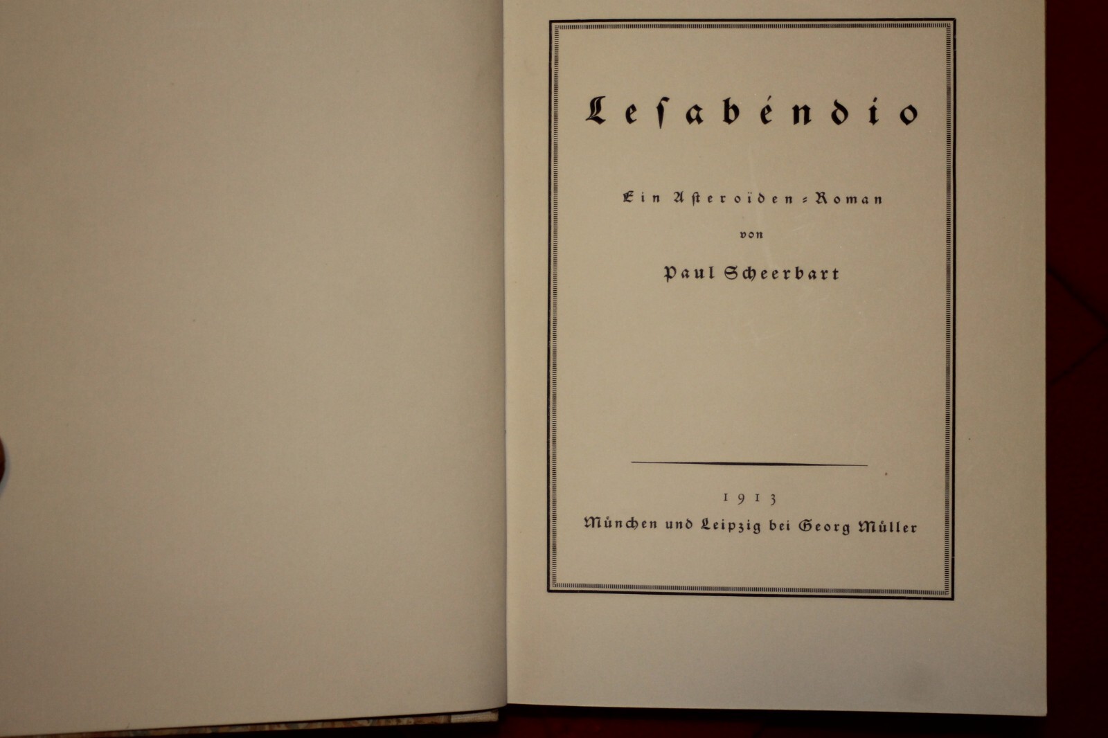 35008 Paul Scheerbart LESABENDIO Asteroid Novel 1913 Drawings Alfred Kubin