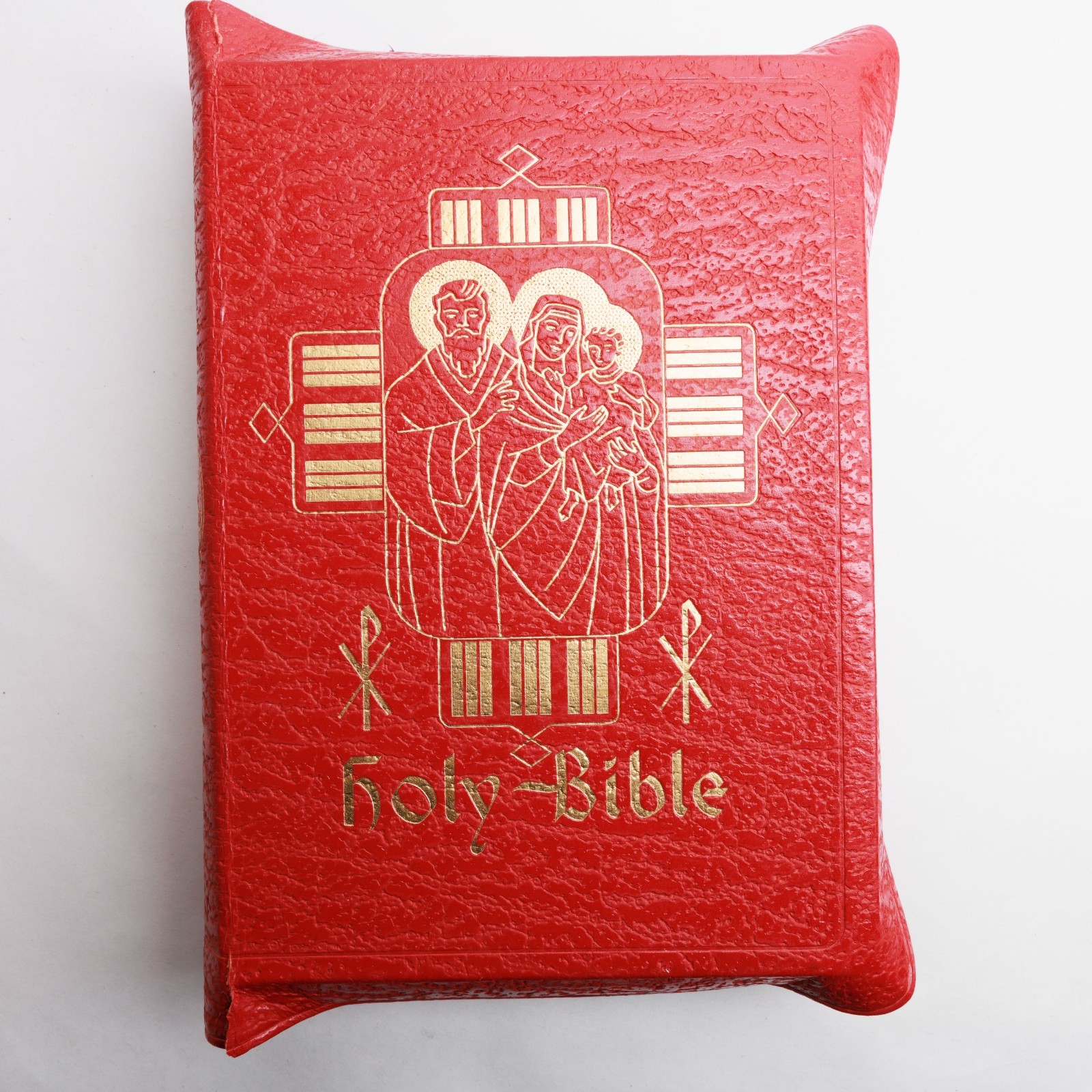 Holy Bible 1951 Vintage The Catholic Press Red w/ Bookmarks