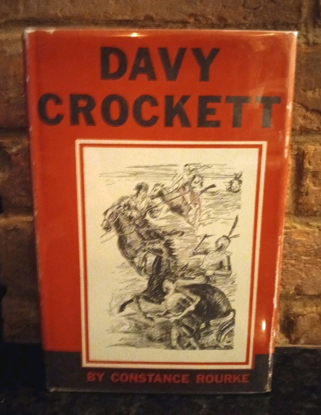 Davy Crockett by Constance Rourke, Walter Seaton 1962 HC DJ Book Club Edition