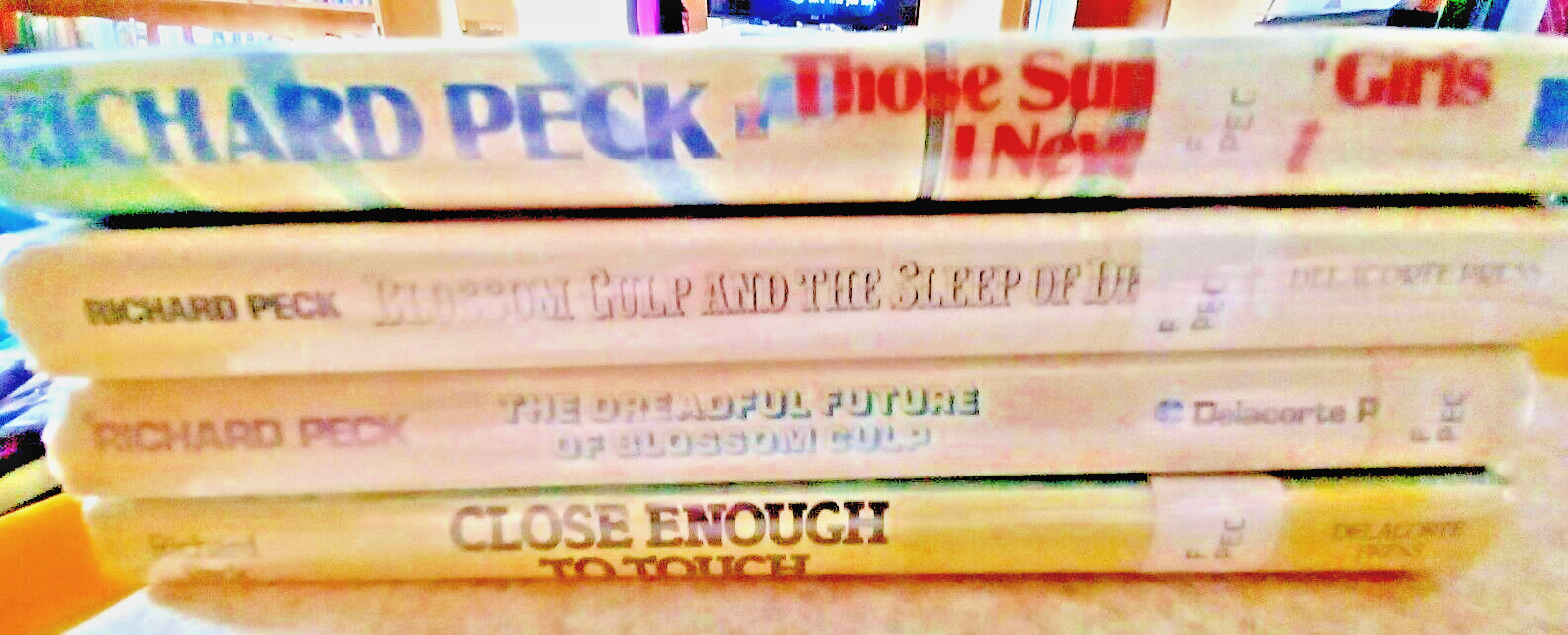 A Series of 4 Hardcover 1st Ed. Ex-lib Children’s Fiction Books by Richard Peck