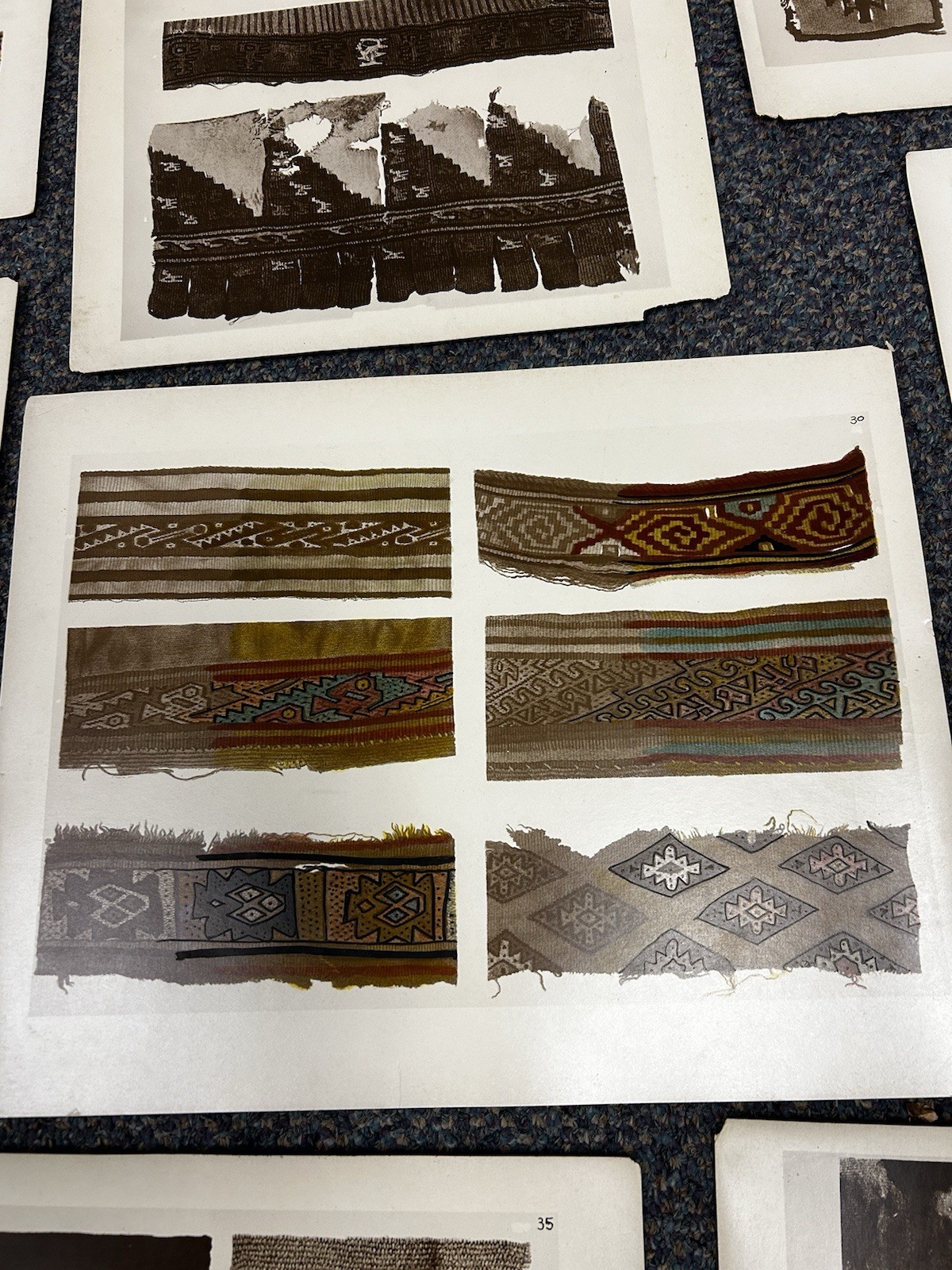 Peruvian Textiles By H.C. Perleberg Set Of 40 Plates Complete 1920 Scarce