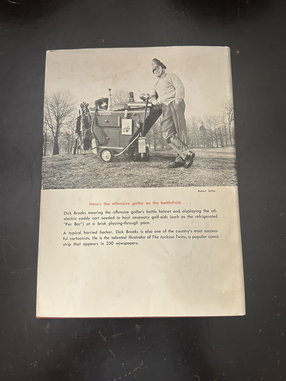 The Offensive Golfer-Cartoonist Dick Brooks-1963- Hardcover Dust Jacket