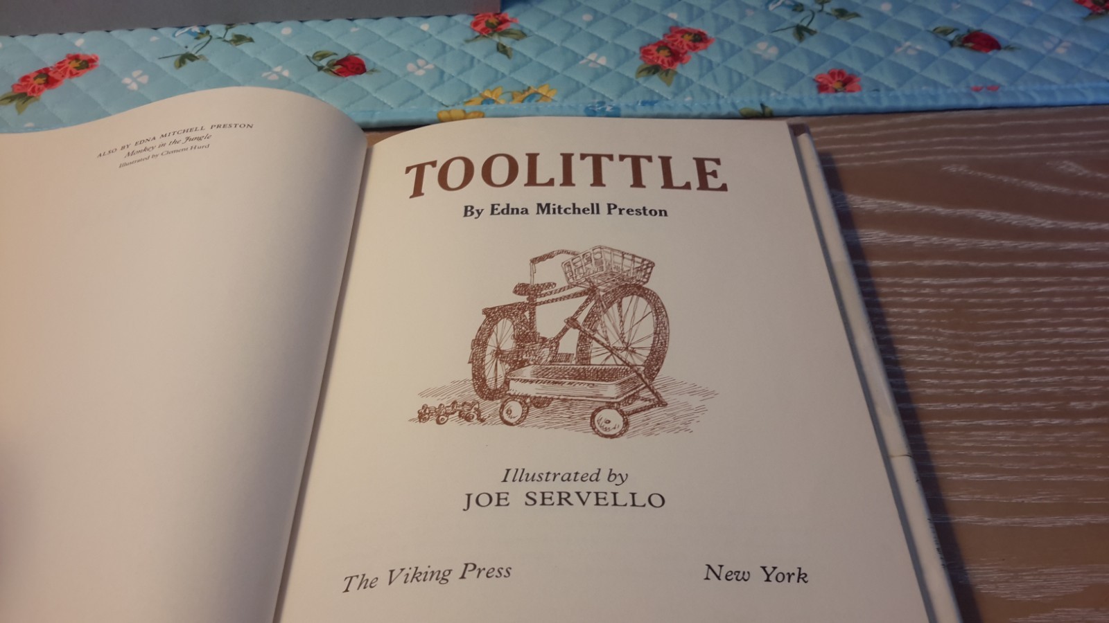 Vintage 1969 1st Edition of “ Toolittle“ by Edna M. Preston / The Viking Press