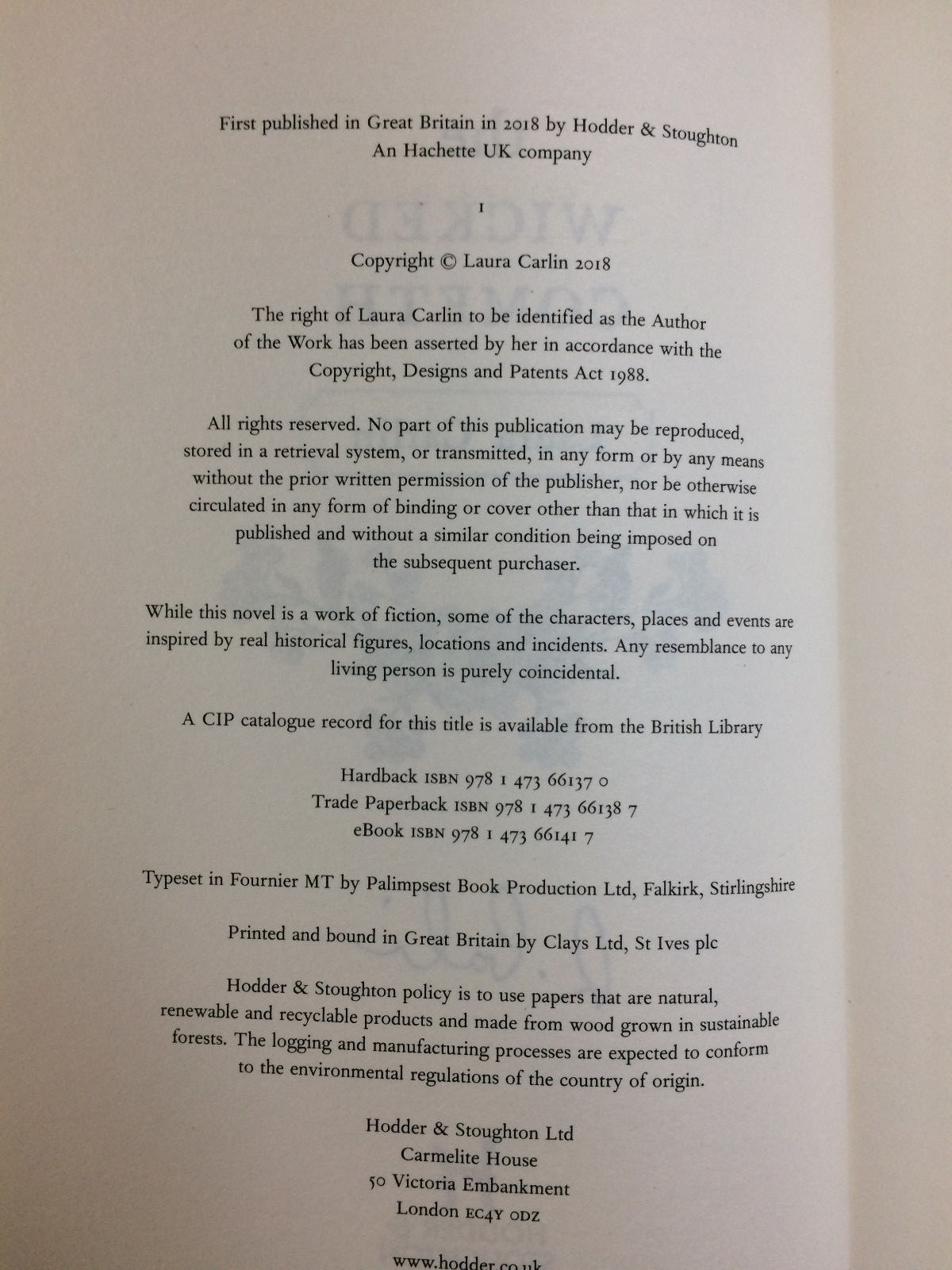 THE WICKED COMETH Laura Carlin SIGNED 1st – 1st NEW Hardback