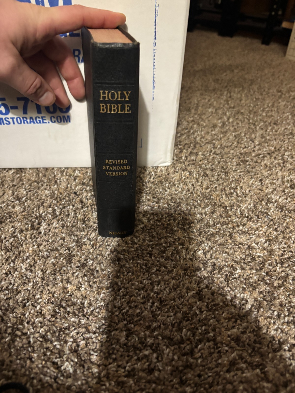 Vintage Nelson Holy Bible 1952 Revised Standard Version Black Bonded Leather
