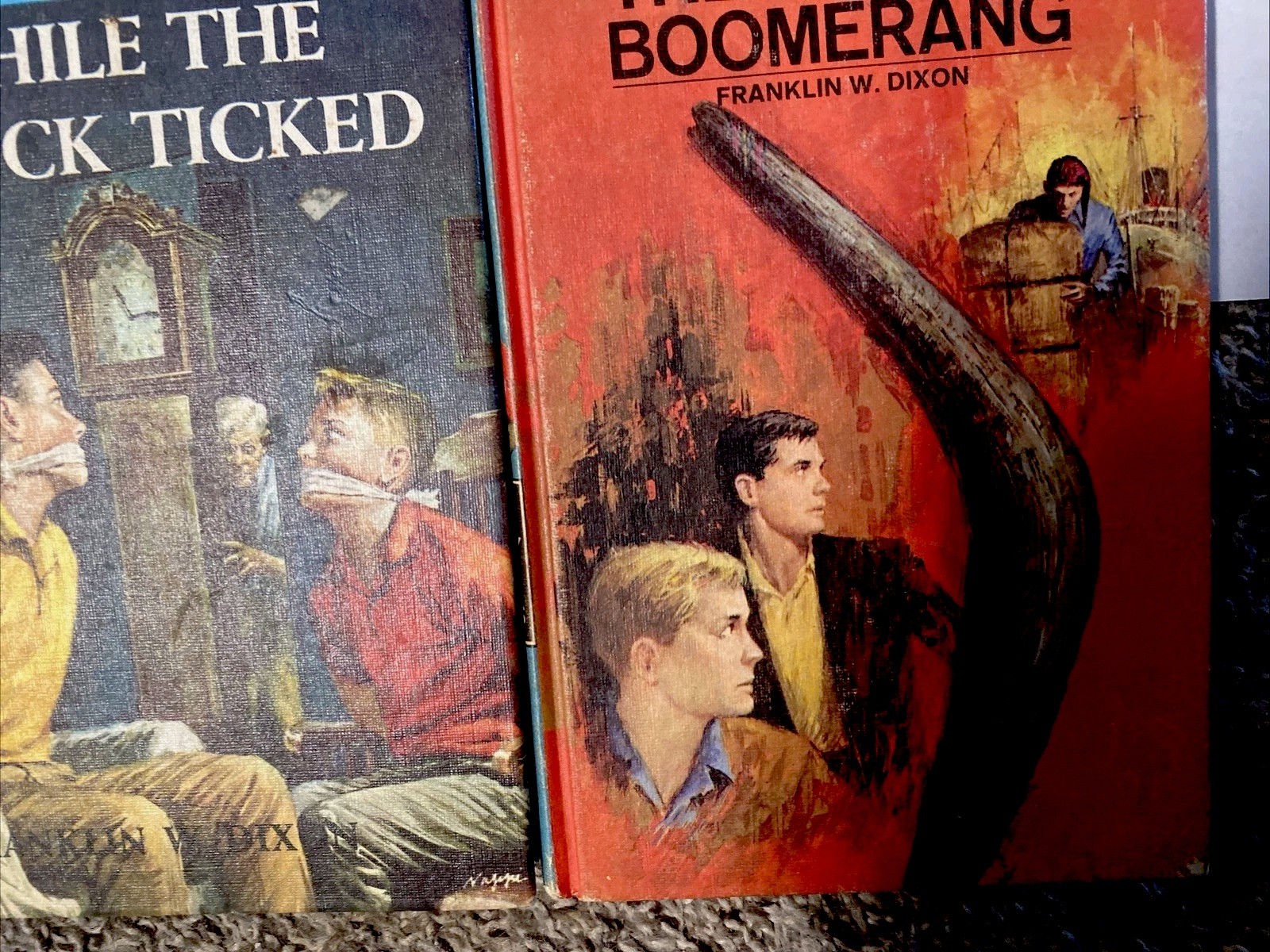 The Hardy Boys Lot of 6 Vintage Blue Spine Book Mystery books 1, 6, 11, 31,32 49