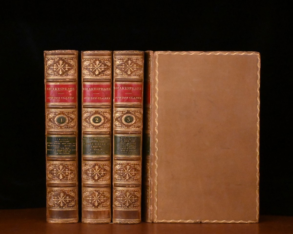 The Works of William Shakespeare 1874 Four Volumes in Fine Leather