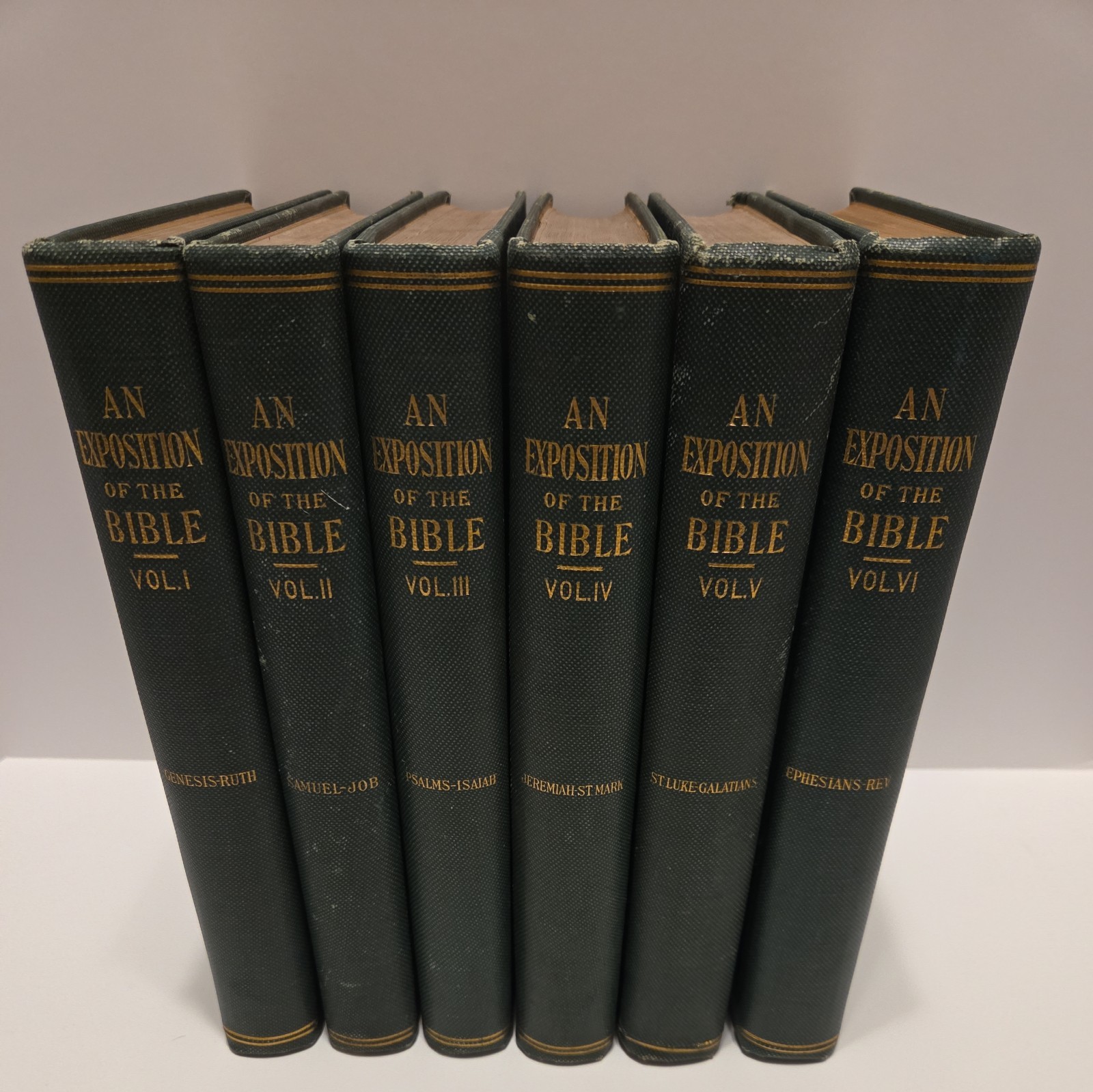 An Exposition of the Bible – 6 Volumes (Missing 7th) Old & New Testament – 1907