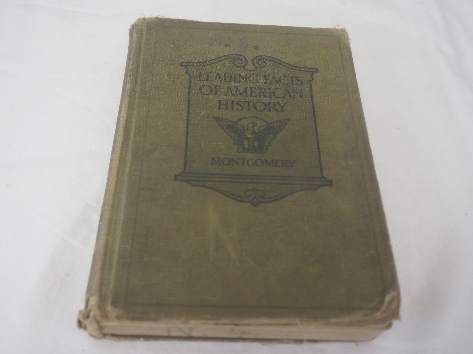 Vtg HC book, The Leading Facts of American History by D. H. Montgomery, 1920