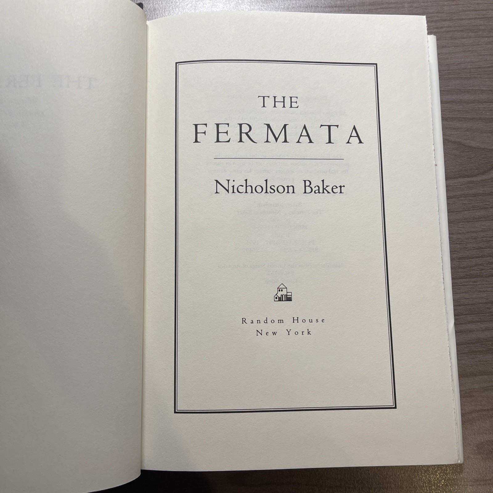 Baker Nicholson / The Fermata 1st Edition 1994