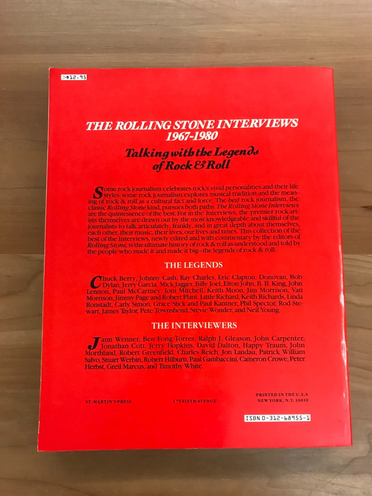 1981 The Rolling Stone Interviews 1967-1980 Paperback Book