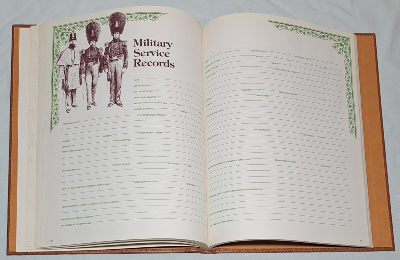 1977 Family Registry Hardcover Family Tree History Julie Hausner Book Vintage