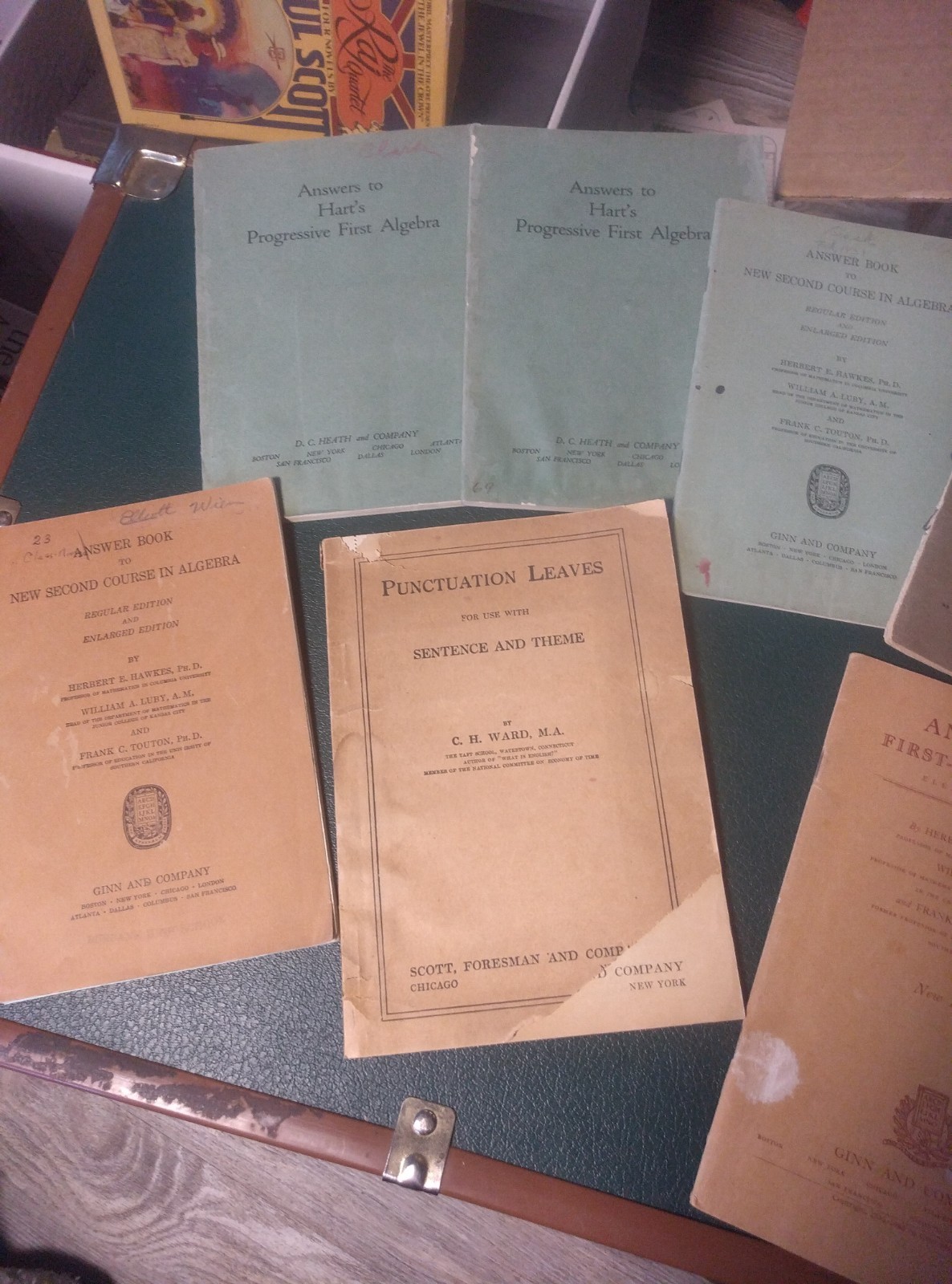 Vintage 1900s Ginn & Co. School Textbook Lot – Burbank High School History