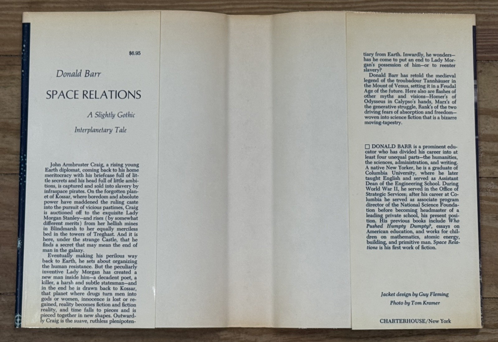 Space Relations by Donald Barr – Charterhouse 1973 1st Ed Hardcover, Rare Sci-Fi