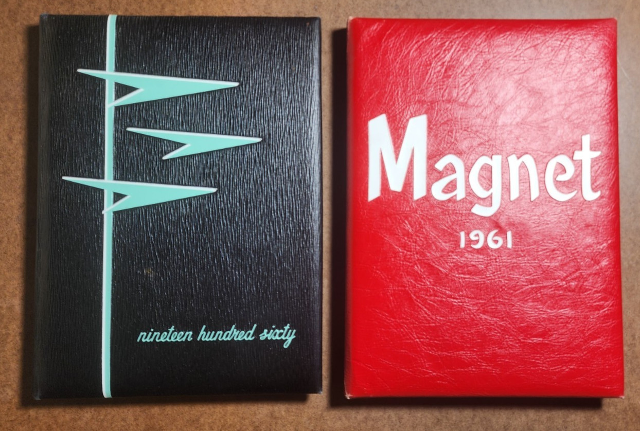 MAGNET 1960 & 1961 SELMA UNION HIGH SCHOOL YEARBOOKS – CALIFORNIA – Set of 2