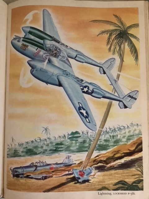 Our Fighting Planes Kinert 1946 Military Aircraft WWII Color Artwork! Fighters
