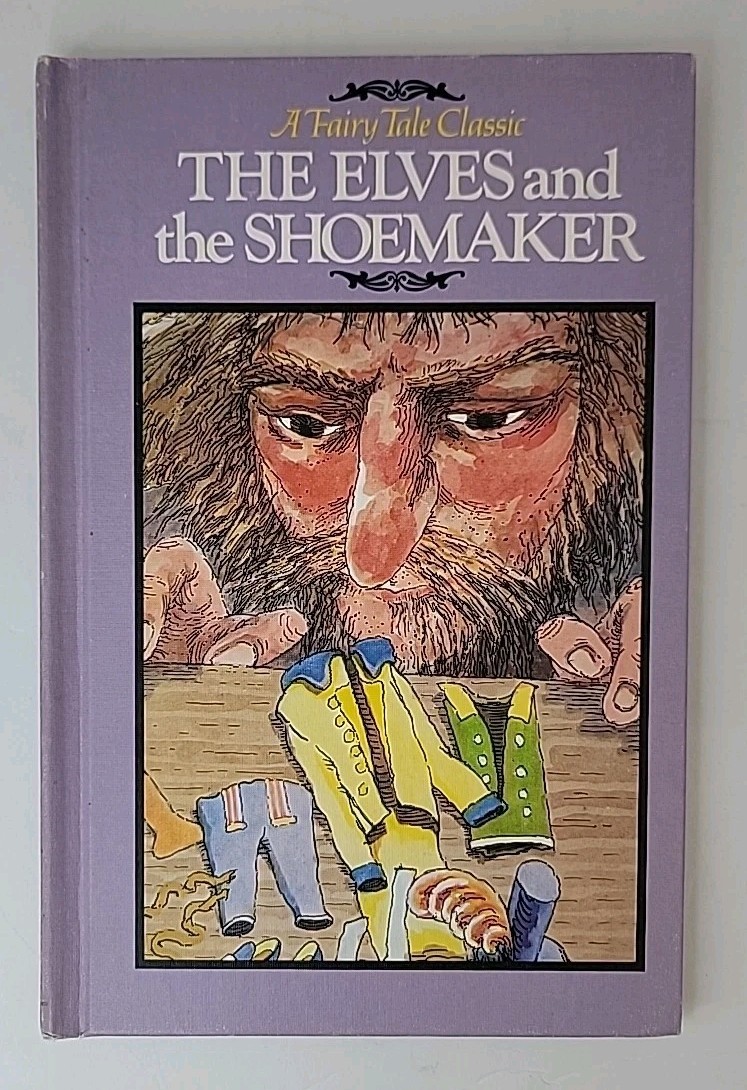 Vtg 1982 The Elves And The Shoemaker, A Fairy Tale Classic Grolier Enterprises