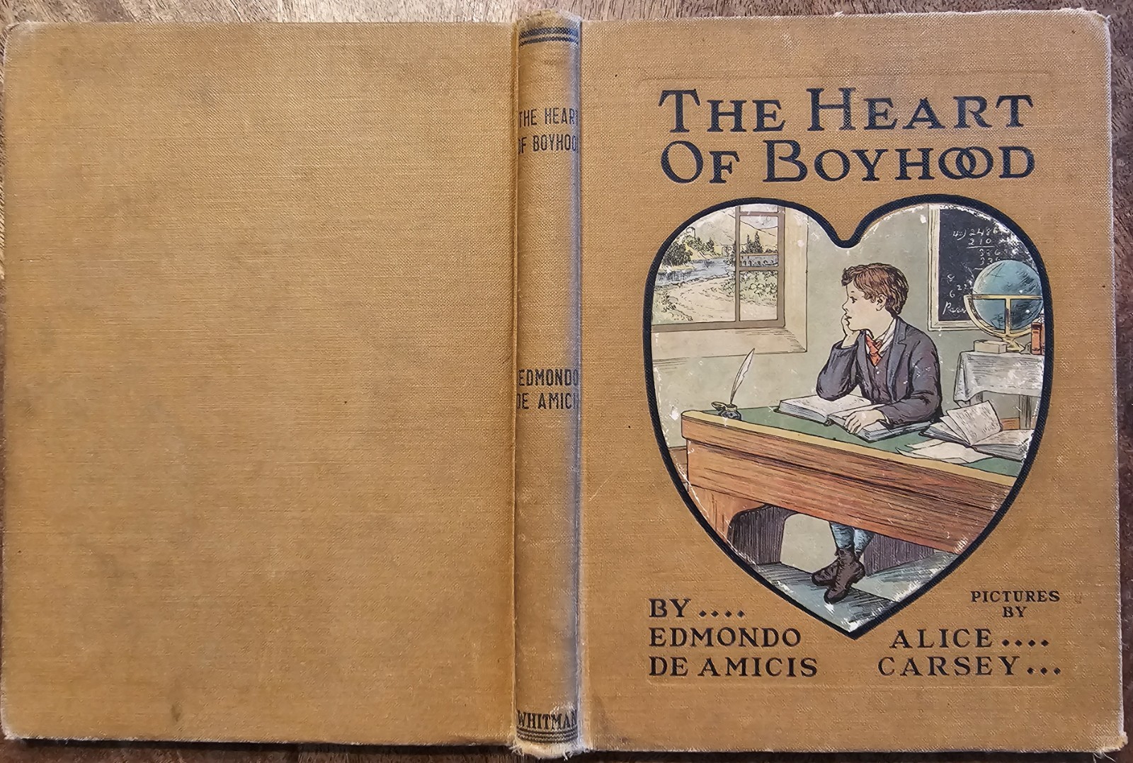 1918 Alice Carsey illust. The Heart of Boyhood by Edmondo De Amicis RARE title