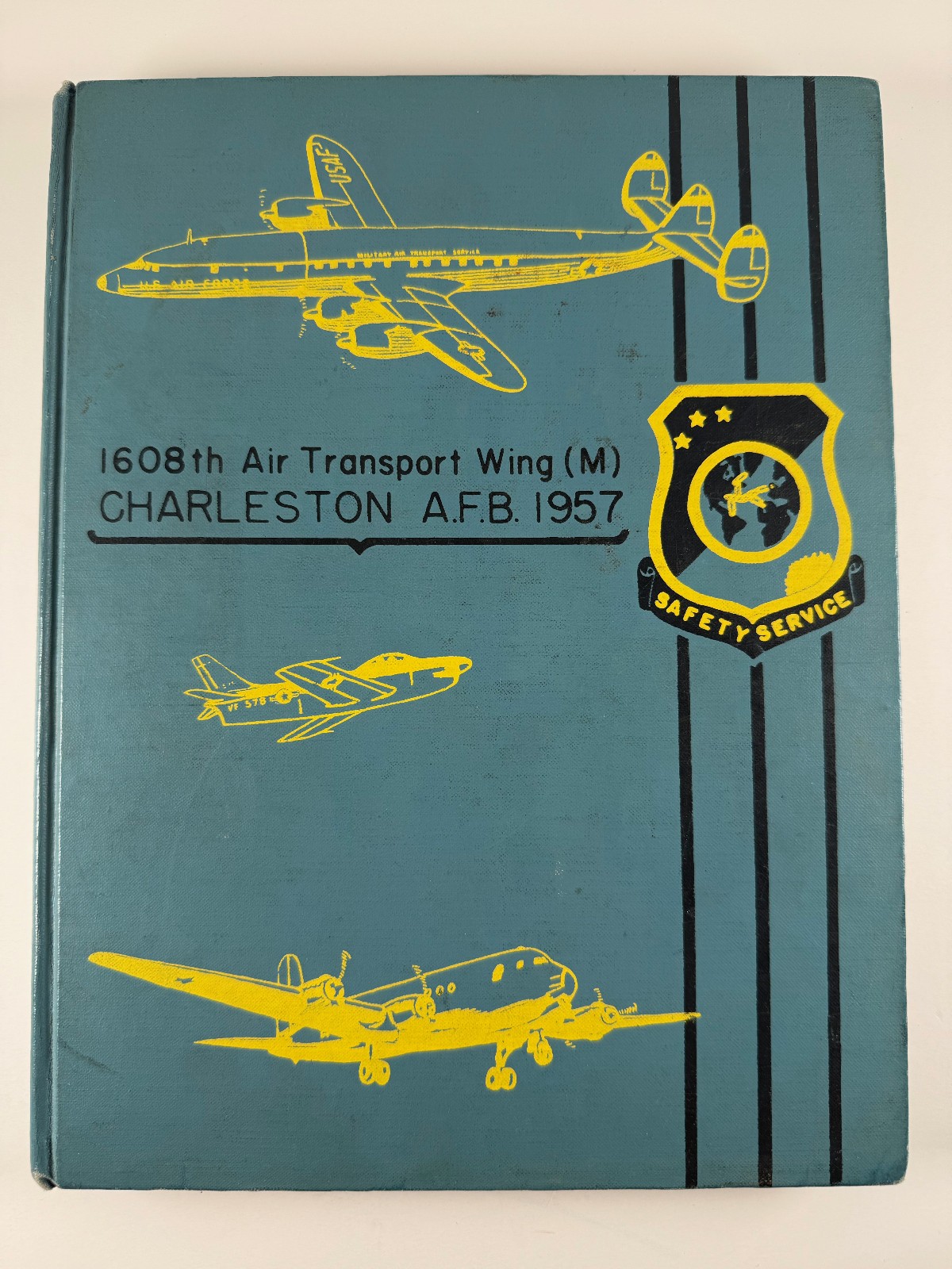 1608th Air Transport Wing (M) Charleston A.F.B. 1957 US Air Force yearbook Base
