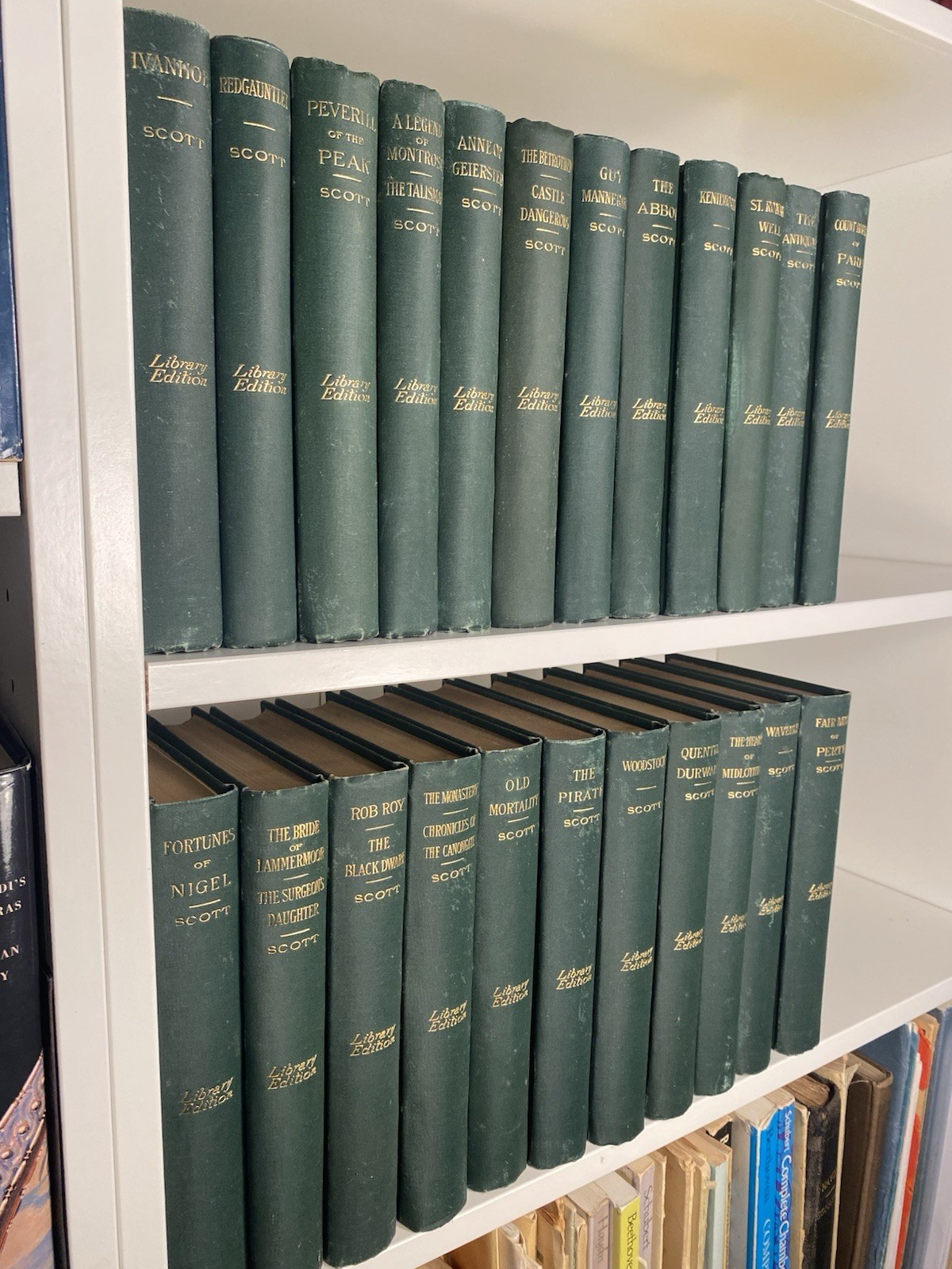 1885 Sir Walter Scott Works Library Edition 23 Vols John B Alden Publisher