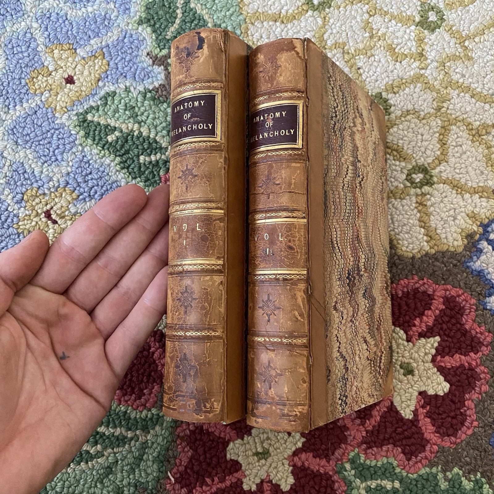 Antique Books Rare ANATOMY OF MELANCHOLY 1804 2 Vol Set