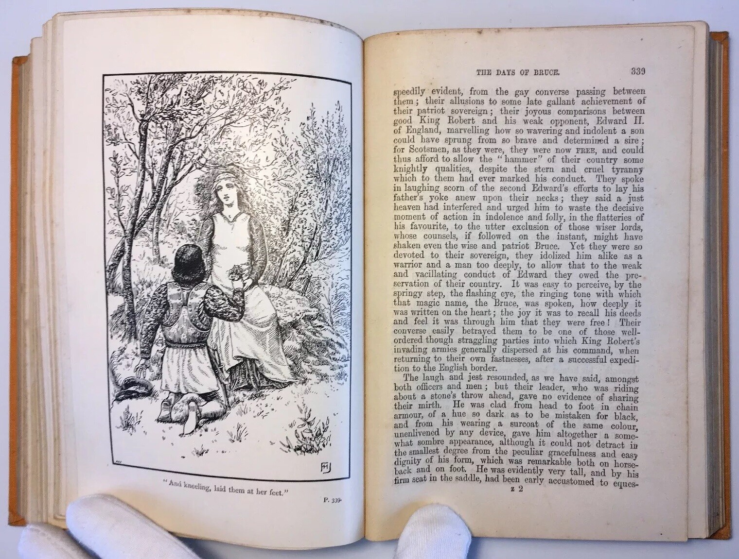 The Days Of Bruce, A Story From Scottish History, Grace Aguilar, Illustrated