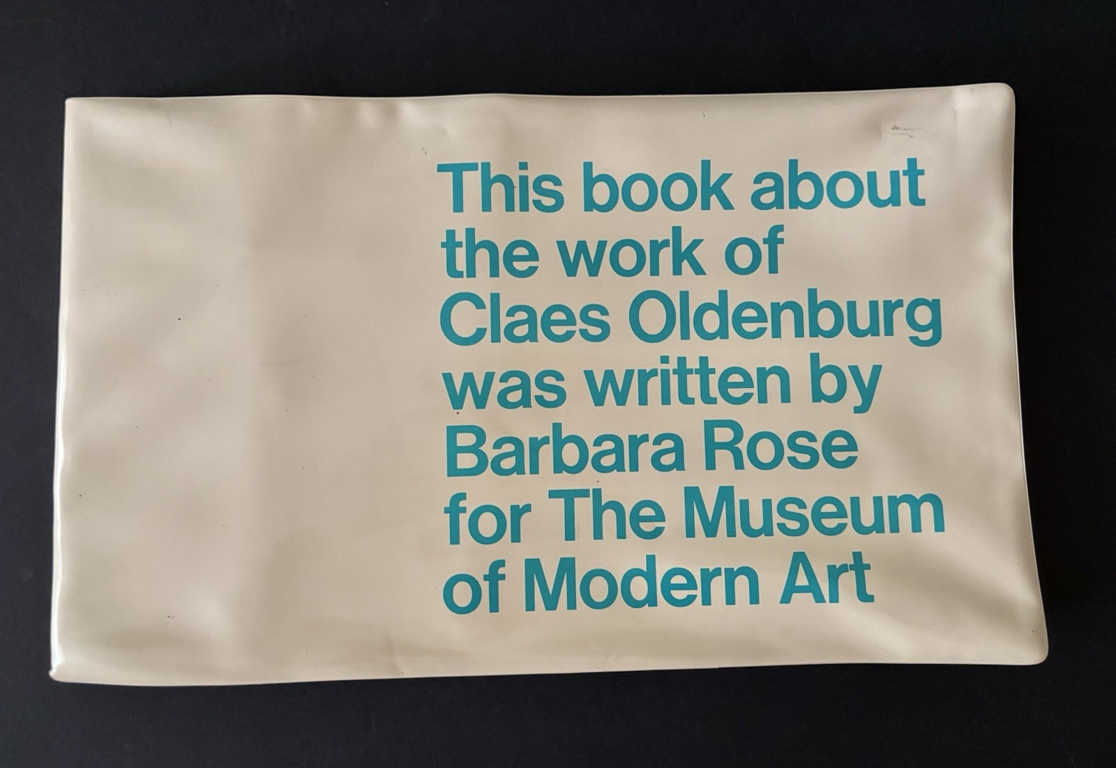 Claes Oldenburg Book +Checklist by Barbara Rose The Museum of Modern Art 1969