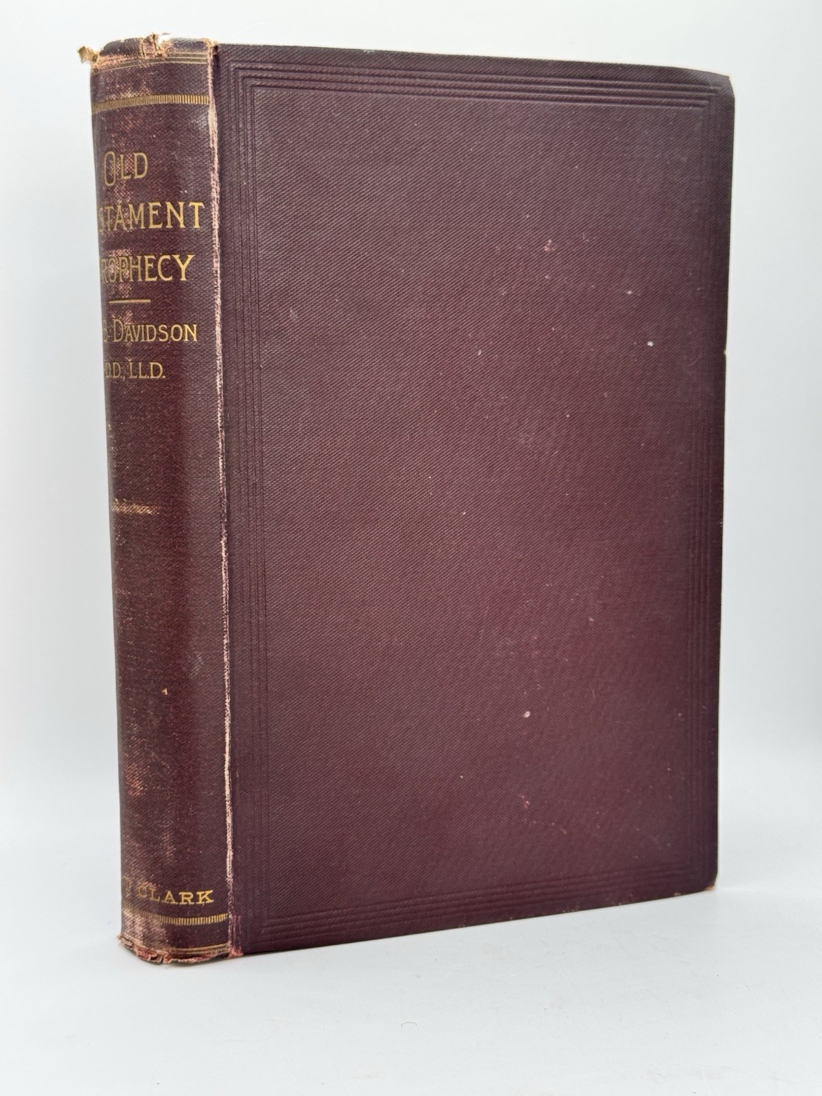 VTG 1905 Old Testament Prophecy A B Davidson T&T Clark Christian Theology