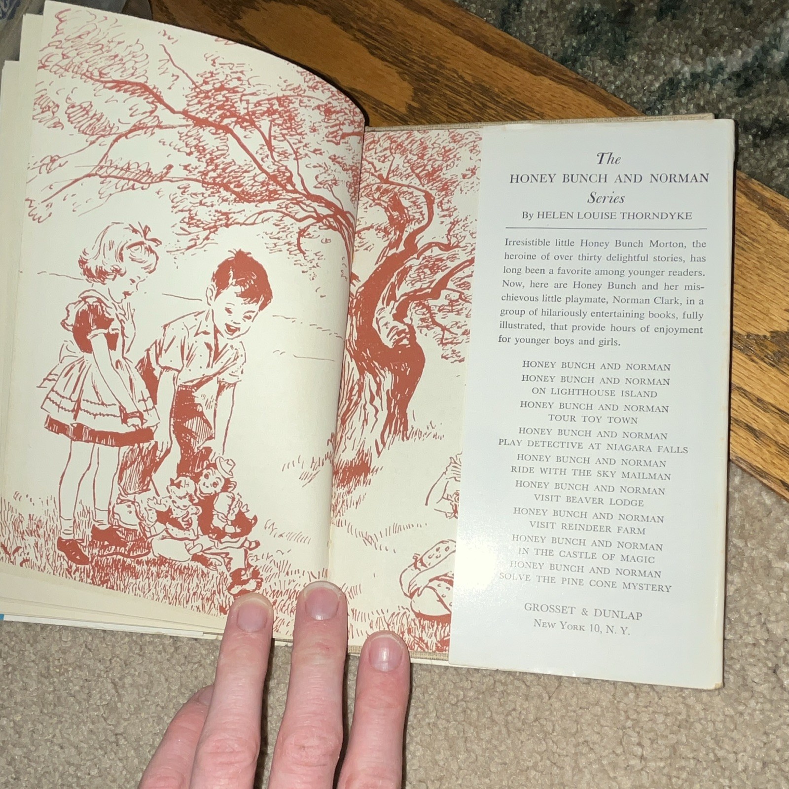 HONEY BUNCH AND NORMAN IN CASTLE OF MAGIC ~ Helen Louise Thorndyke HC/DJ 1959 G1