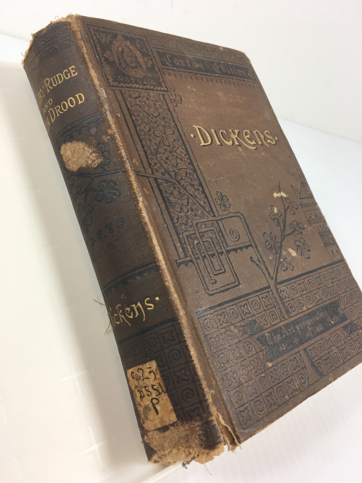 Vintage DICKENS Book 1883 BARNABY RUDGE MYSTERY Illustrated John Alden