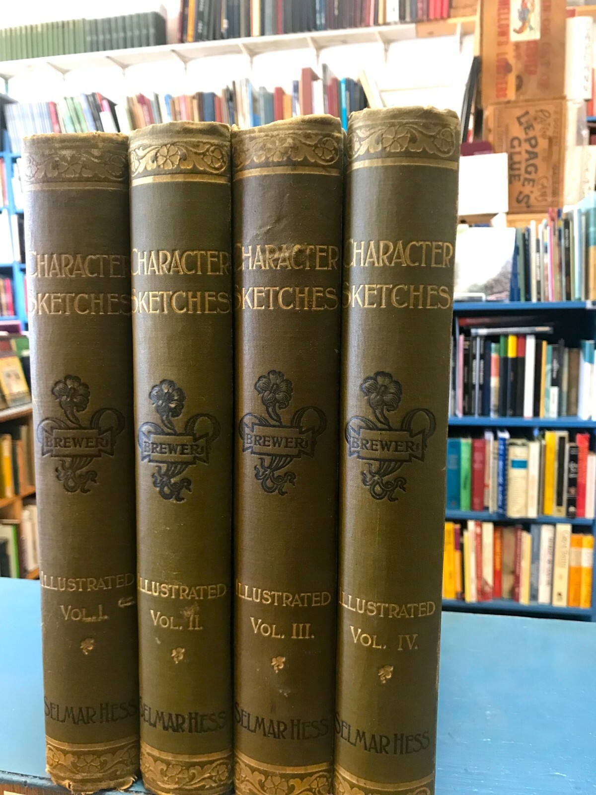1896 Character Sketches of Romance Fiction And The Drama Vol I/II/III/IV