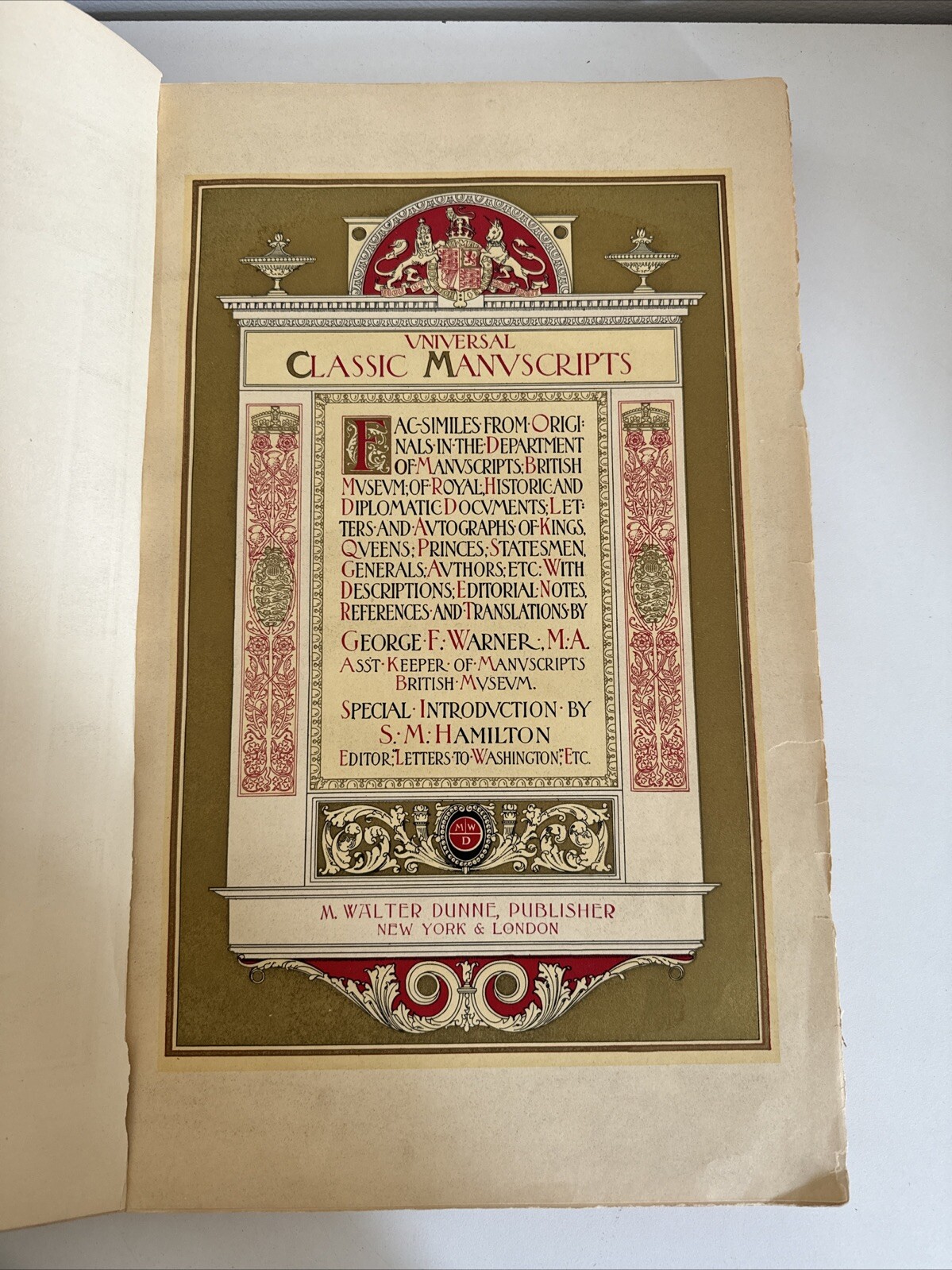 Universal Classic Manuscripts – Dunne – Bound Luther Browning Henry Early 1900s