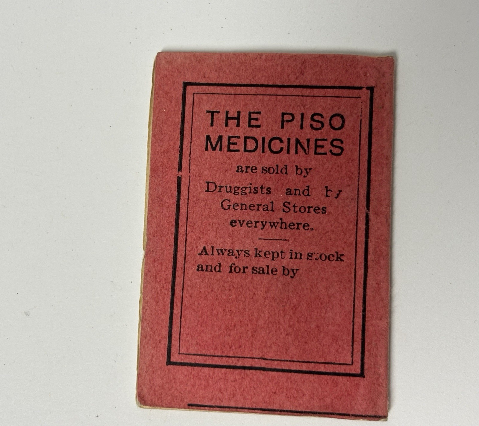 Antique Piso’s Pocket Book Almanac (Lot Of 5), 1899 1903 1904 1915(2)