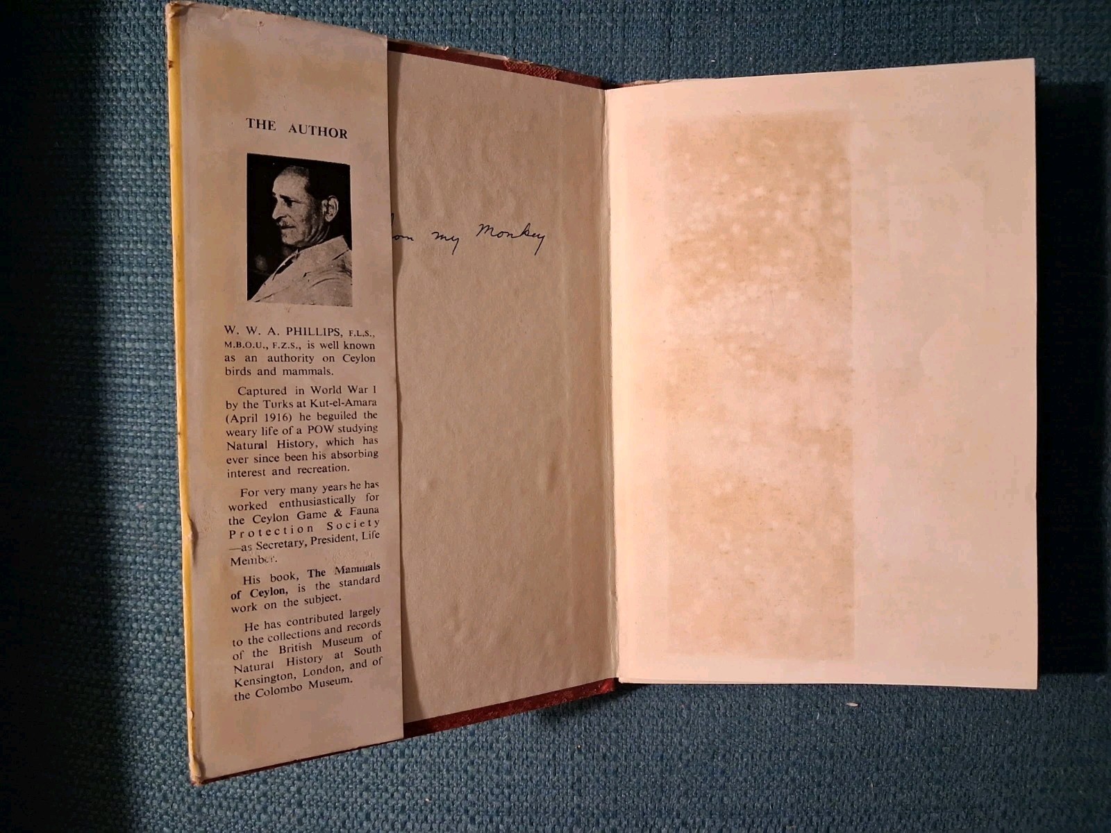 BIRDS OF CEYLON By W.W.A. Phillips Volume 2 From 1952 Sri Lanka 1st Edition Book
