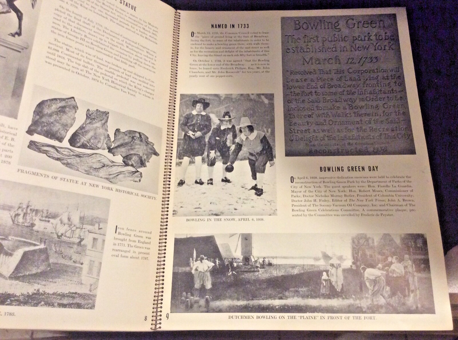 Streets Of Old New York Historical Picture Book Gardner Osborn 1939 Softcover