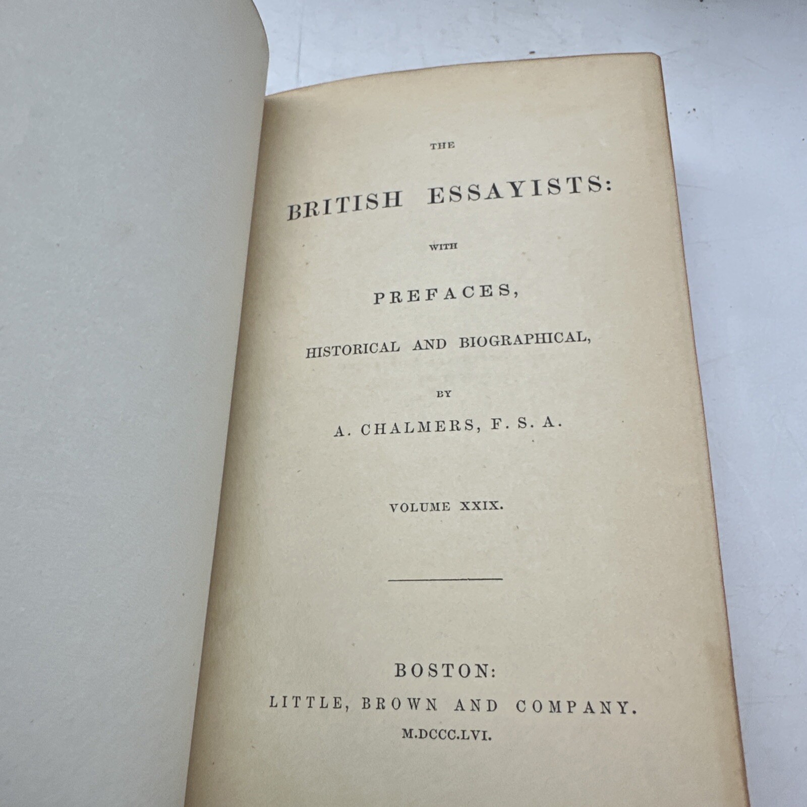 The British Essayists A Chalmers 3 Vol Set 1856 Antique Literary Works (13-5)