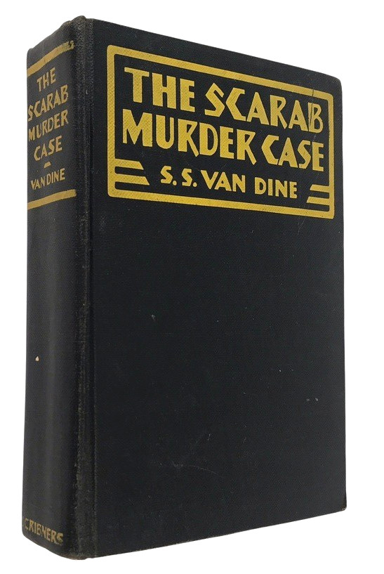 Scarab Murder Case S.S. Van Dine Mystery Crime 1930 Hardcover Philo Vance