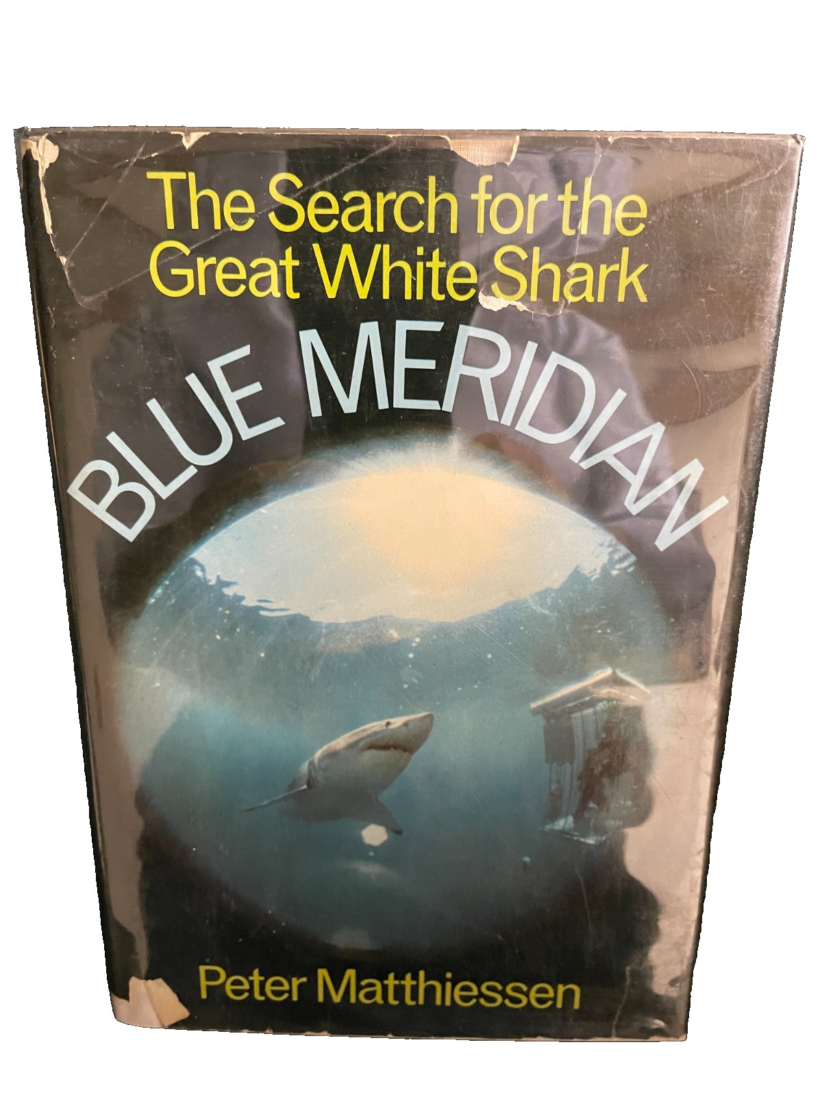 Peter Matthiessen – Blue Meridian – Random 1971 – 1st Ed. HC/DJ – White Shark!