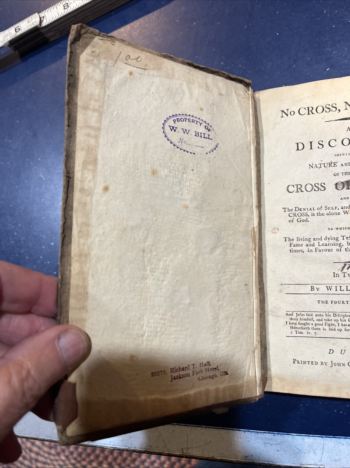 William Penn: No Cross No Crown Nature & Discipline Of Christ 1797 Gough Pub HC