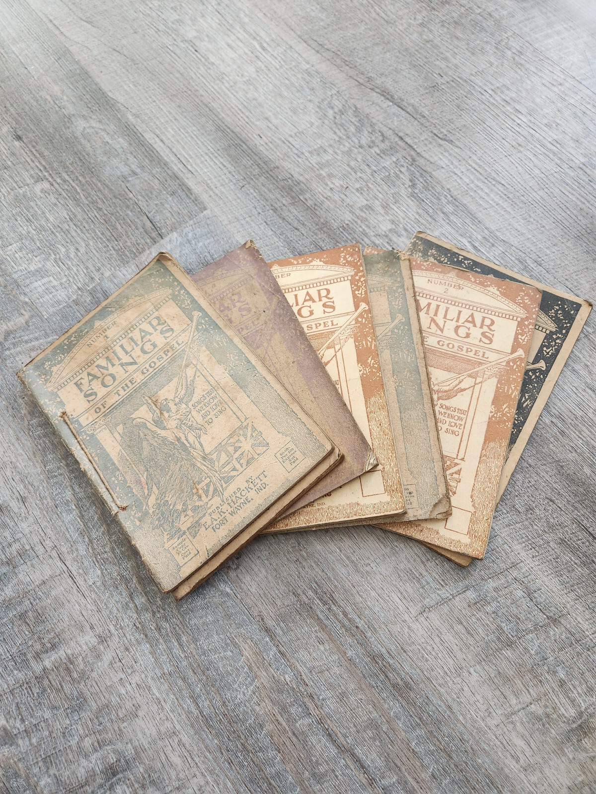 Gospel Music Books, Lot of 7, 1887