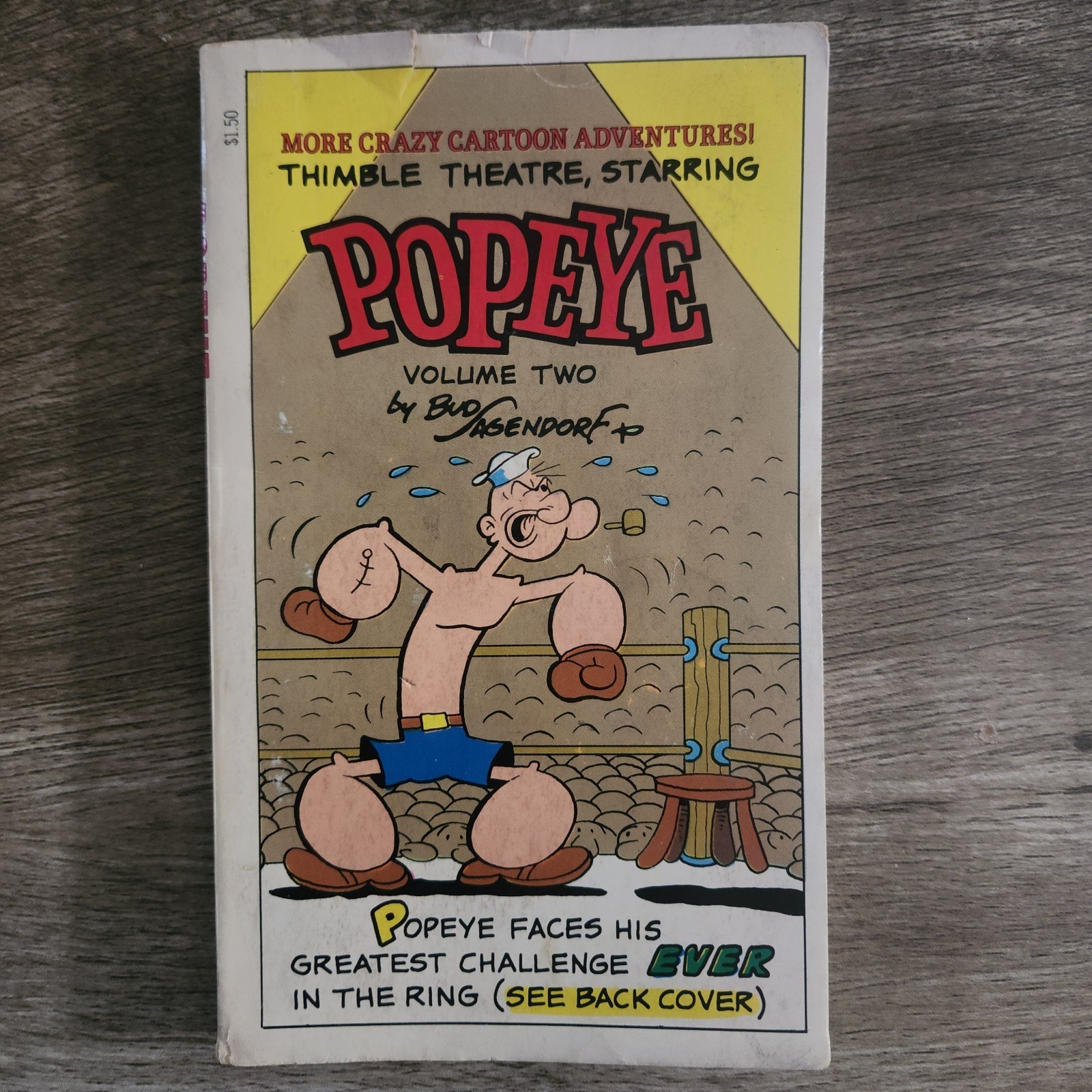 1980 POPEYE Volume 2 by Bud Sagendorf paper back comic book CARTOON ADVENTURES