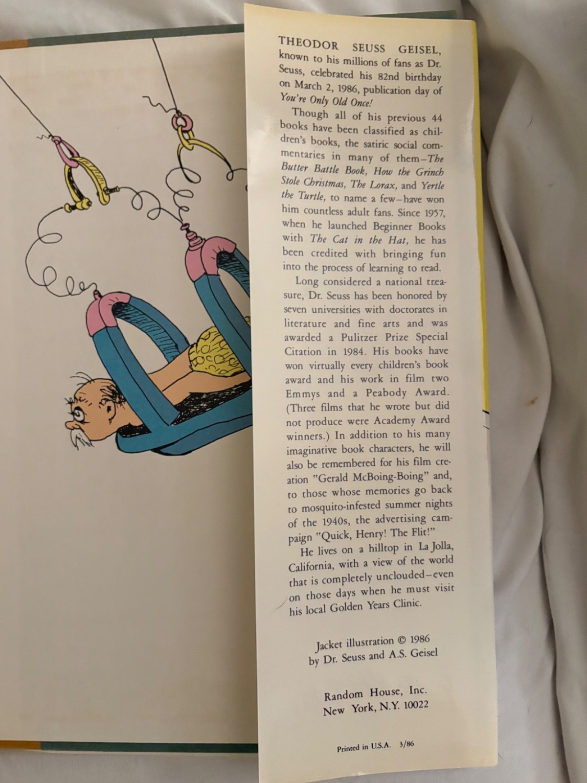 Dr Seuss / You’re Only Old Once 1st Edition 1986