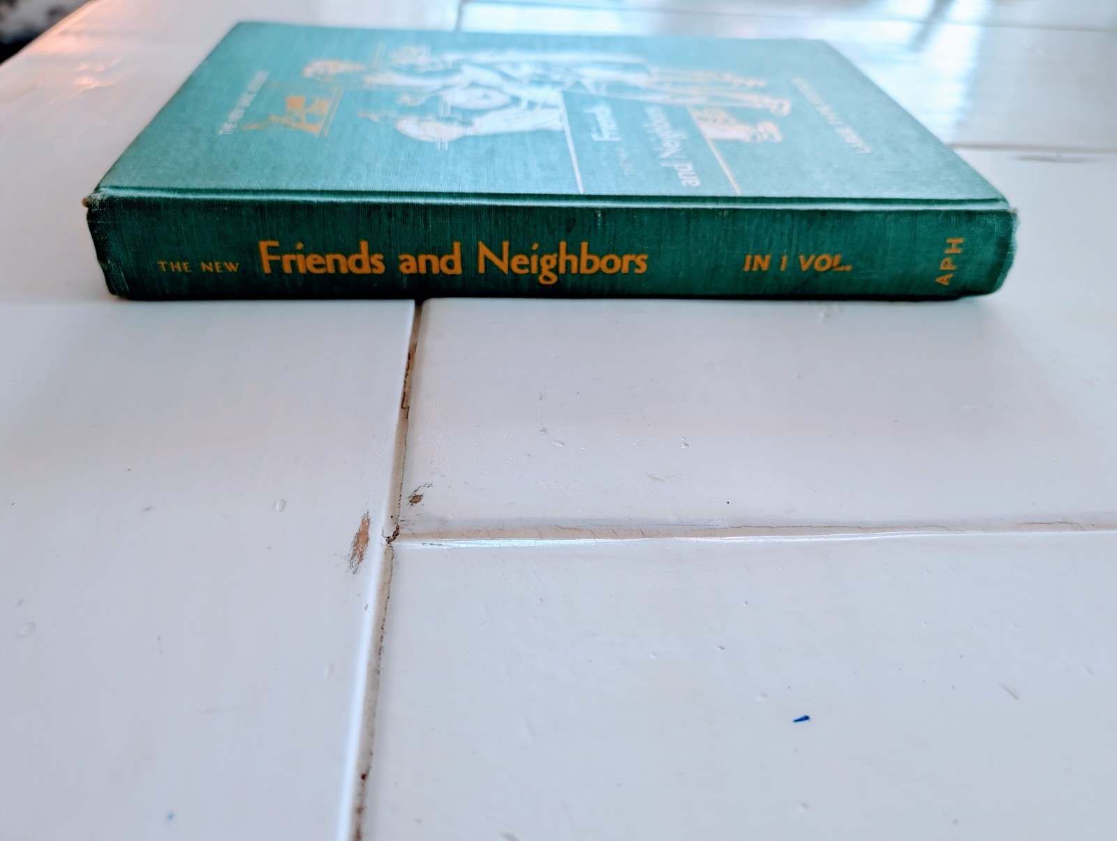 VTG 1955 New Basic Readers Friends & Neighbors 1 Vol Large Type HC Curriculum