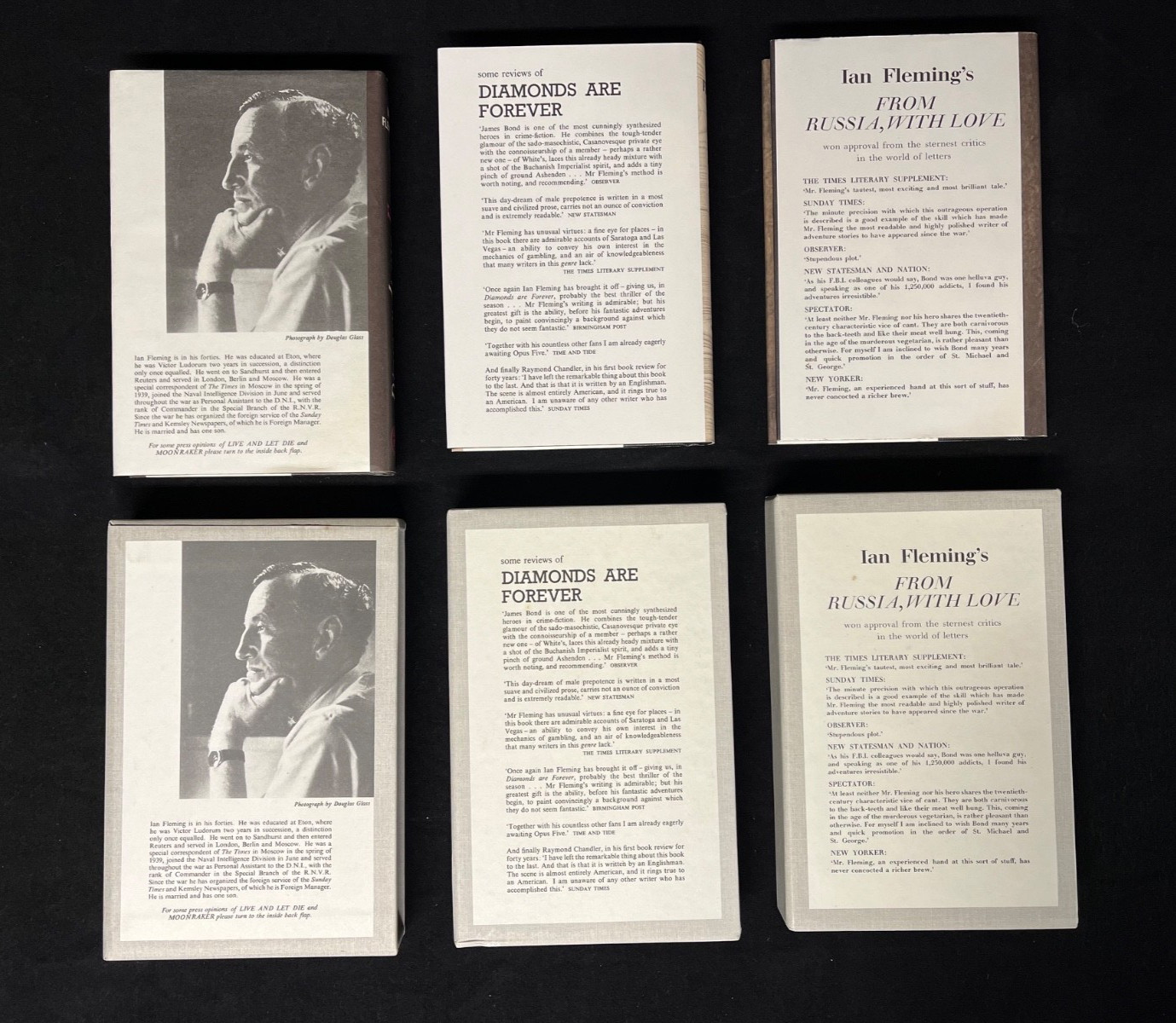 JAMES BOND 007 FIRST EDITION LIBRARY Ian Fleming Complete 14 Book Set Repro Lot