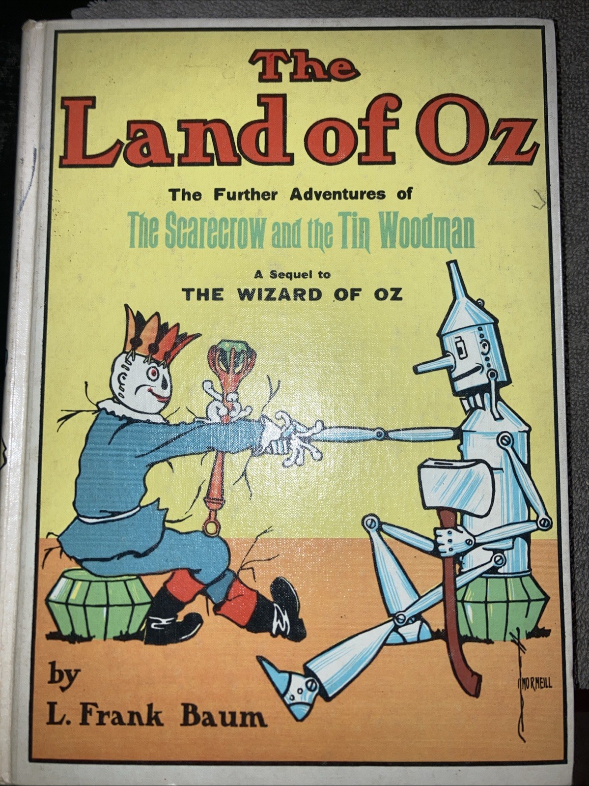 The Land of Oz by L. Frank Baum 1904 Hardcover White Spine Vintage Book