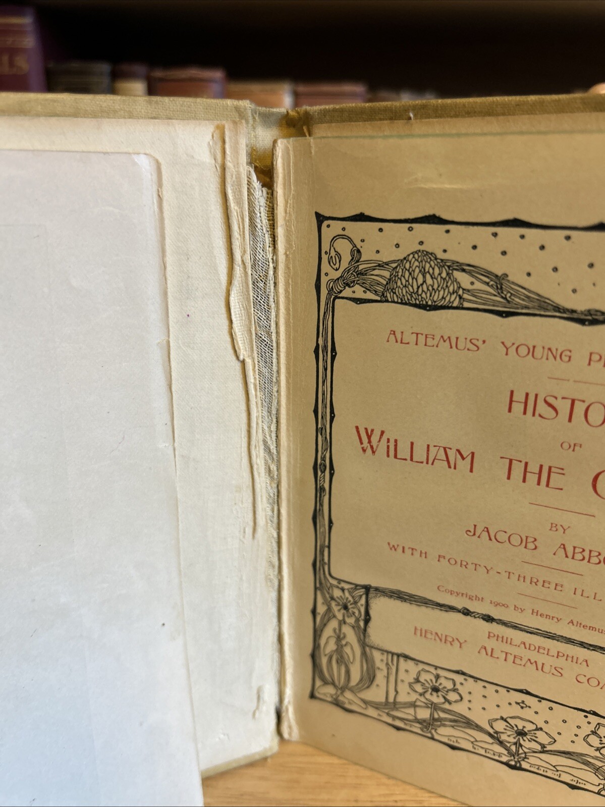 The History Of William The Conqueror by Jacob Abbott Altemus Book HC VTG